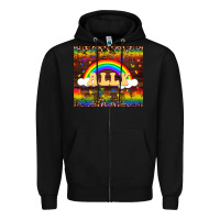 Black Ally Zipper Hoodie - FaDigitalArtStudio