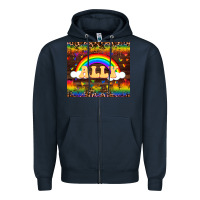 Navy Ally Zipper Hoodie - FaDigitalArtStudio