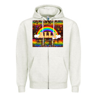 Oatmeal Heather Ally Zipper Hoodie - FaDigitalArtStudio