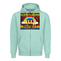 Seafoam Ally Zipper Hoodie - FaDigitalArtStudio