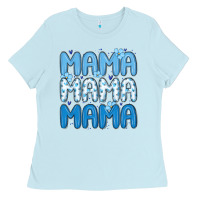 Baby Blue valentines day mama Ladies Tee - MaliasSmallBusiness