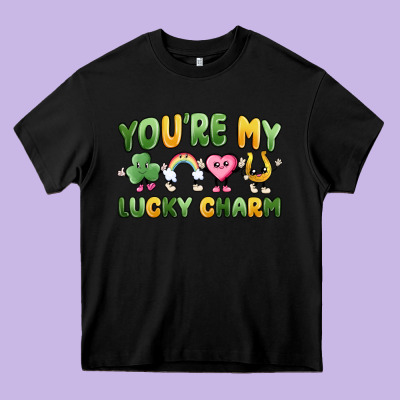 You're My Lucky Charm Heavy Core Tee Designed By Maliassmallbusiness