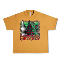 Peanut Butter Womens Just a Girl Who Loves Christmas Funny Urban Heavy Tee - Bettercallsaul