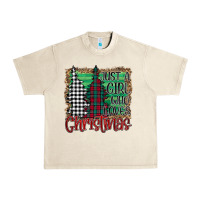 Sandshell Womens Just a Girl Who Loves Christmas Funny Urban Heavy Tee - Bettercallsaul