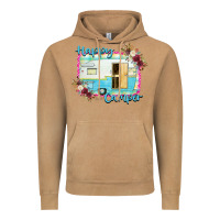 Vintage Camel Happy Camper With Flowers Vintage Hoodie - Bettercallsaul