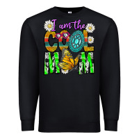 Black I'm The Cool Mom Premium Sweatshirt - CowhideDigitalArt