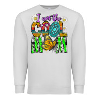 Dove Grey I'm The Cool Mom Premium Sweatshirt - CowhideDigitalArt