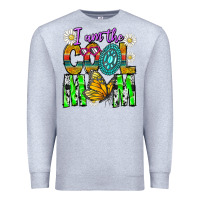 Heather Grey I'm The Cool Mom Premium Sweatshirt - CowhideDigitalArt