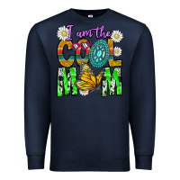 Navy I'm The Cool Mom Premium Sweatshirt - CowhideDigitalArt