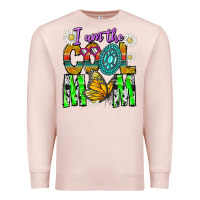 Pale Pink I'm The Cool Mom Premium Sweatshirt - CowhideDigitalArt
