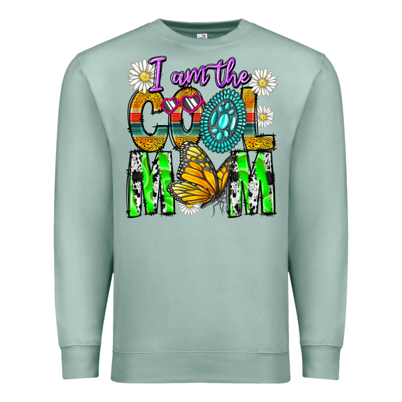 I'm The Cool Mom Premium Sweatshirt by CowhideDigitalArt | Teevron