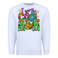 White I'm The Cool Mom Premium Sweatshirt - CowhideDigitalArt