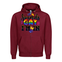 Burgundy sounds gay im in Zipper Hoodie - FaDigitalArtStudio