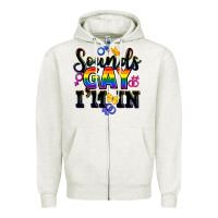 Oatmeal Heather sounds gay im in Zipper Hoodie - FaDigitalArtStudio