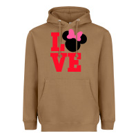 Toasted Coconut Minnie Mouse Heavyweight Hoodie - CowhideDigitalArt