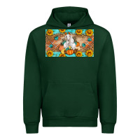 Forest Green Goat Family Fall Pumpkins Urban Hoodie - Artiststas