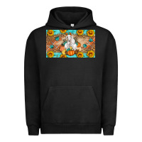 Pigment Black Goat Family Fall Pumpkins Urban Hoodie - Artiststas