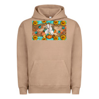 Pigment Burro Goat Family Fall Pumpkins Urban Hoodie - Artiststas