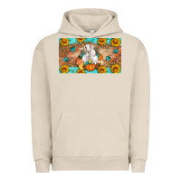 Pigment French Oak Goat Family Fall Pumpkins Urban Hoodie - Artiststas