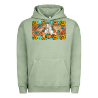 Pigment Oil Green Goat Family Fall Pumpkins Urban Hoodie - Artiststas