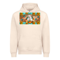 Sandshell Goat Family Fall Pumpkins Urban Hoodie - Artiststas