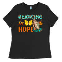 Black rejoicing in hope Ladies Tee - NancyCooperArtShop