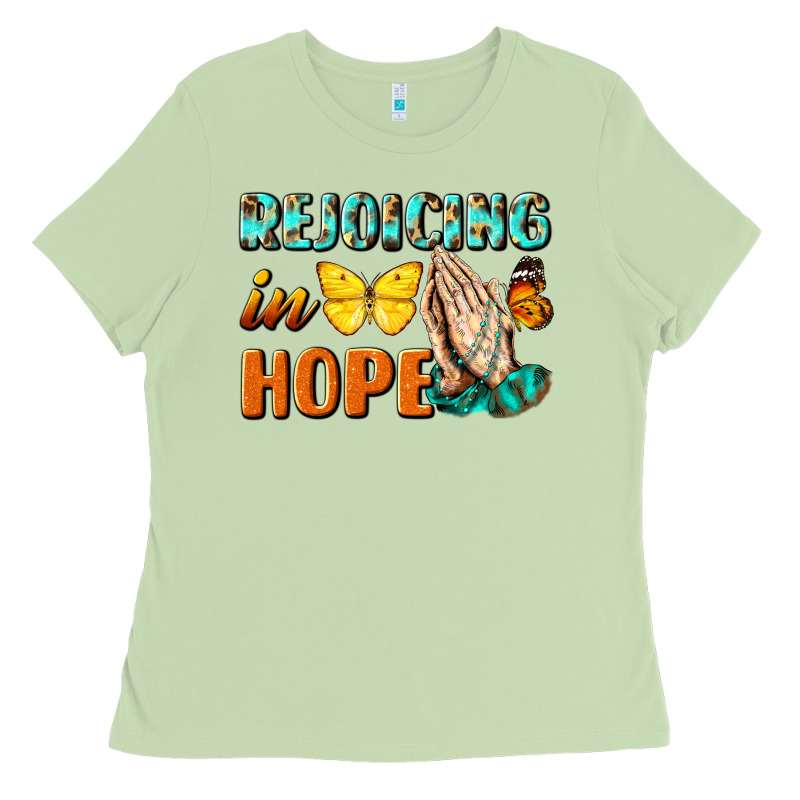 Rejoicing In Hope Ladies Tee by NancyCooperArtShop | Teevron