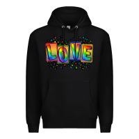Black Love pride Premium Hoodie - FaDigitalArtStudio