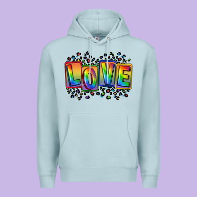 Love Pride Premium Hoodie Designed By Fadigitalartstudio