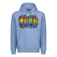 Colony Blue Love pride Premium Hoodie - FaDigitalArtStudio