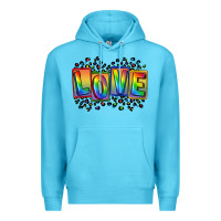 Ocean Blue Love pride Premium Hoodie - FaDigitalArtStudio