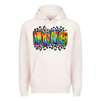Pale Pink Love pride Premium Hoodie - FaDigitalArtStudio