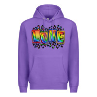 Purple Love pride Premium Hoodie - FaDigitalArtStudio