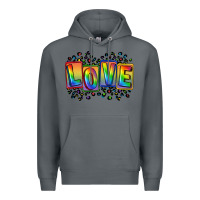 Rock Love pride Premium Hoodie - FaDigitalArtStudio