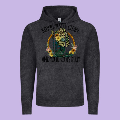 Keep Your Soul Clean And Your Boots Dırty Cowgirl Boots Vintage Hoodie Designed By Bettercallsaul