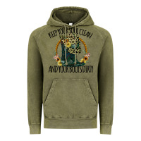 Vintage Olive Keep Your Soul Clean And Your Boots Dırty Cowgirl Boots Vintage Hoodie - Bettercallsaul