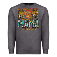 Charcoal Heather God Gifted Me Two Titles And Mama i Rock Them Both Premium Sweatshirt - CowhideDigitalArt