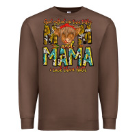 Chestnut God Gifted Me Two Titles And Mama i Rock Them Both Premium Sweatshirt - CowhideDigitalArt
