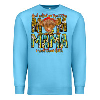 Ocean Blue God Gifted Me Two Titles And Mama i Rock Them Both Premium Sweatshirt - CowhideDigitalArt