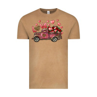 Vintage Camel love truck with roses and leopard Vintage Tee - RanaPortraitStore