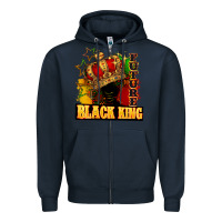 Navy Future black king Zipper Hoodie - FaDigitalArtStudio