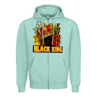 Seafoam Future black king Zipper Hoodie - FaDigitalArtStudio