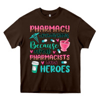 Chocolate Brown pharmacy technicians Heavy Core Tee - MaliasSmallBusiness