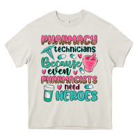 Cream pharmacy technicians Heavy Core Tee - MaliasSmallBusiness