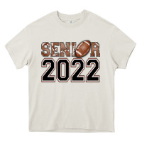 Cream senior football Heavy Core Tee - AdoDesignShop