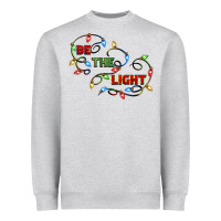 Heather Grey be the light Heavyweight Sweatshirt - CowGirlArtShop