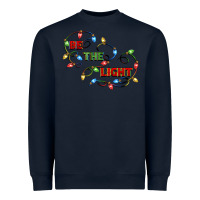 Navy be the light Heavyweight Sweatshirt - CowGirlArtShop
