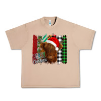 Burro Merry Christmas Cow Urban Heavy Tee - Bettercallsaul