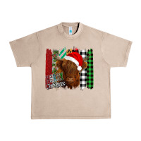 French Oak Merry Christmas Cow Urban Heavy Tee - Bettercallsaul