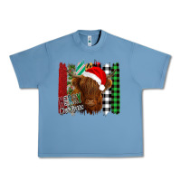 Pebble Blue Merry Christmas Cow Urban Heavy Tee - Bettercallsaul